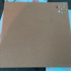 cork board & dry erase board
